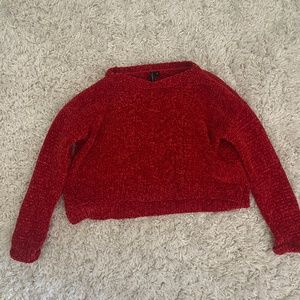 moon&Madison small red cropped sweater